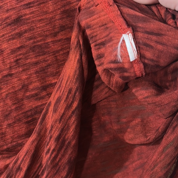 We the Free Free People Women’s Short Sleeve Burnout Tee T-Shirt Red Size XS - Picture 6 of 7